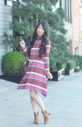 Anthropologie Turtleneck Swing Dress