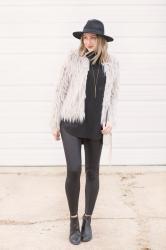 Gray Faux Fur