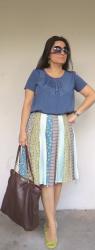 The J.Jill pleated skirt