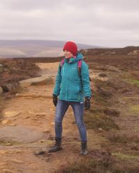 Walking in the Peak District in winter