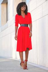 Wrap Midi Dress