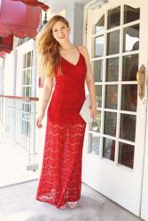 {Outfit}: Red Lace Valentine