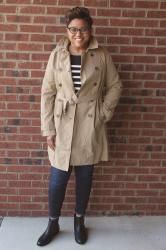 J. Crew Washed Cotton Trench Coat