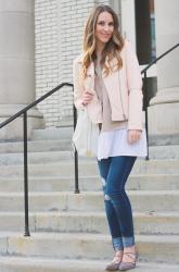 Blush Leather Jacket 