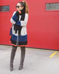 COLORBLOCK CARDIGAN