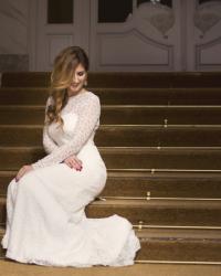 LOOK CON VESTIDO DE NOVIA PARA LA GALA GOYA 2016