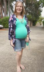 Jeanswest Maternity Bermuda Denim Shorts, Singlets, Kimonos and Rebecca Minkoff Mini MACs