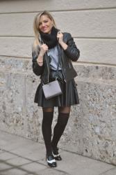 OUTFIT: BLACK LEATHER SKIRT - COME ABBINARE UNA GONNA IN PELLE NERA -