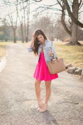 Pink Skater Dress