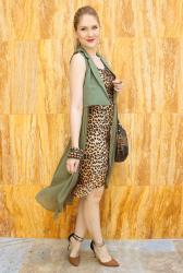 {Outfit}: Leopard and Army Green