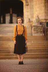 1940s Mustard Blouse