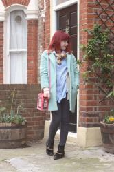 Colourful London look | Transitional outfit