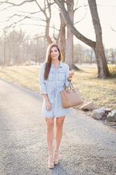 Chambray Shirt Dress