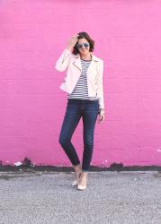 What I Wore | Pink & Stripes