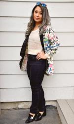 *floral tuxedo blazer*