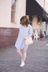 outfit: shirt dress