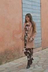 Maxi Dress and  Peachy Coat ♥ Maxi robe et manteau abricot