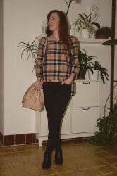 Outfit: DIY chequered top