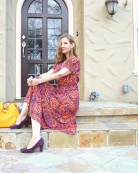 Karina Dresses - Margaret in Sunburst & My Refined Style Link Up!