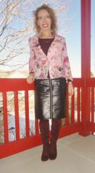 Leather Skirt 2 (With Floral)