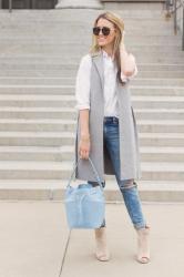 Blue Bucket Bag