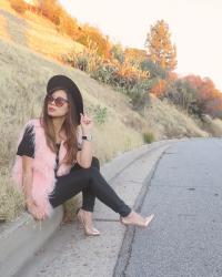 Mink Pink Faux Fur Vest