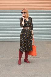 Vintage 70s Polka Dot Dress with Modern Retro Pieces + the #iwillwearwhatilike Link Up