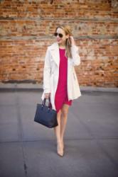 Asymmetrical Hem Pink Tank Dress