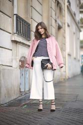 Pink Bomber Jacket at Paris Fashion Week