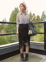 Style 3-Play:  Striped Shirtdress Look Three