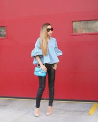 DENIM FRILL