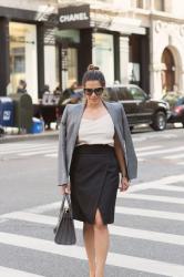 What to Wear to Work | Pencil Skirt + Blazer