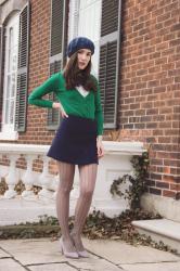 Navy and Green