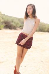 Boho Shorts & Halter Top