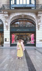 YELLOW LACE DRESS IN PARIS