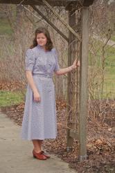 • 1938 Dress in Periwinkle •