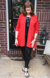Ladies in Red...Fashion Over 50,,,and the Thursday Blog Hop!