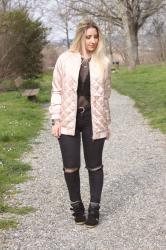 Le blog de Jessica - Soft pink bomber