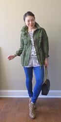 Olive, Leopard and Stripes