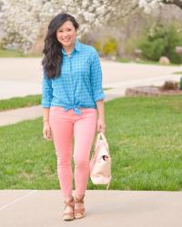 Hello Monday: Turquoise gingham