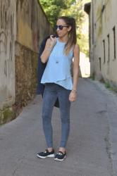 Cielo di primavera: look in blu e azzurro 