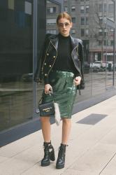 Green Sequin Skirt