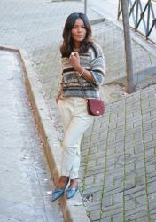 BEIGE LEATHER PANTS