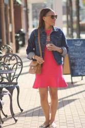 Wardrobe Remix: Pink Fit and Flare Dress