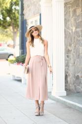 Crop Top + Blush Midi