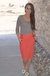 Coral + Stripes