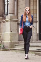 Outfit | Denim Jacket & a Black Pair of Jeans