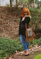 Fringed Handbag & Convertible Cardigan: Where Does The Time Go?