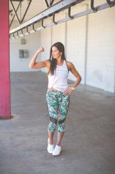 Weekly Workout Routine: Print Workout Leggings