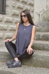 Polacchine glitterate per un look in grigio e nero 